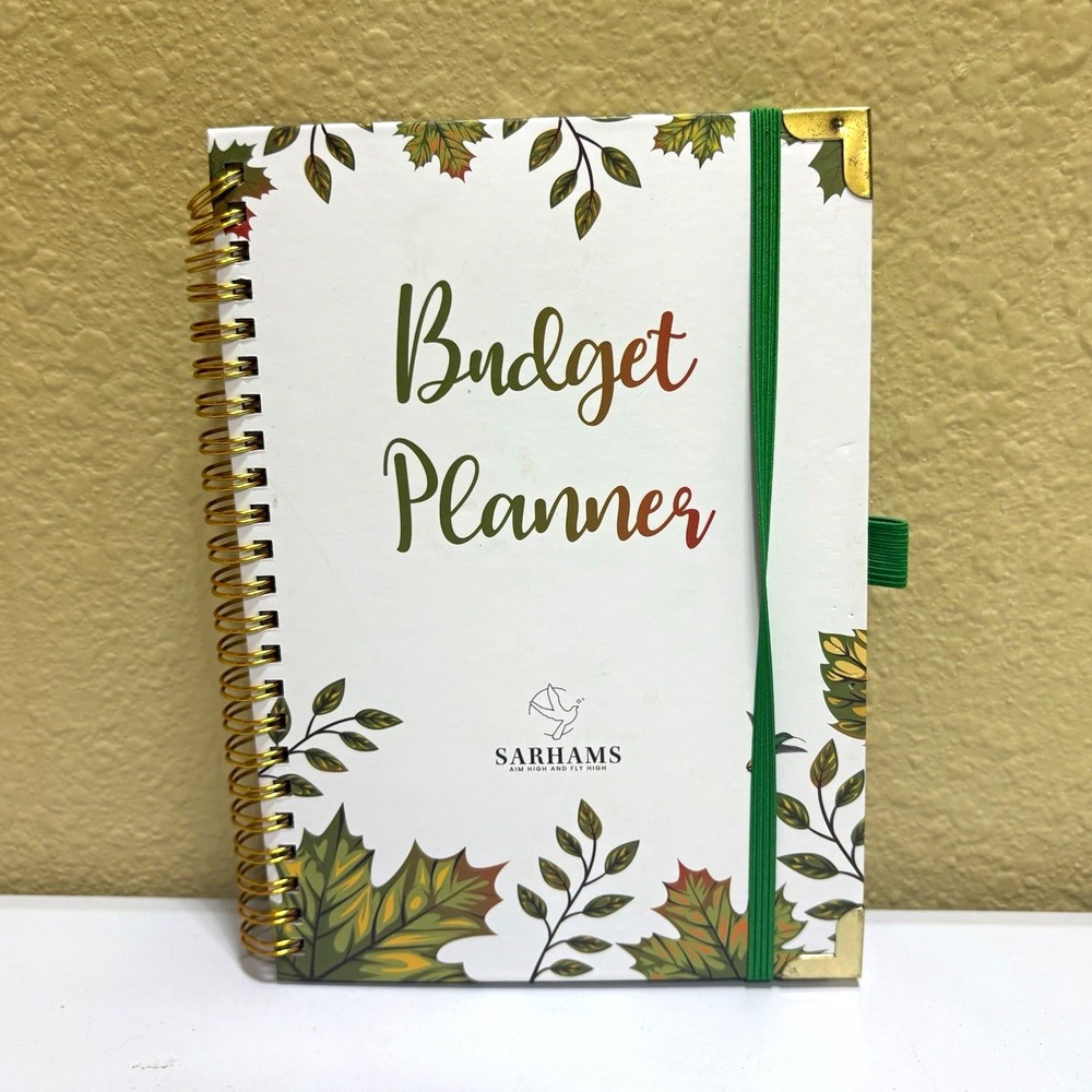 SARHAMS Budget Planner Spiral Finance Organizer Stickers Savings Debt Tracker